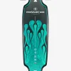 Prowler Mid - Green Flames - 34" Longboard